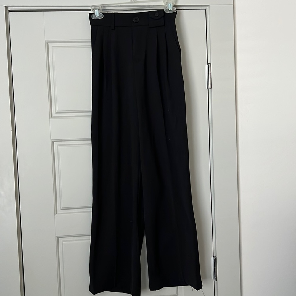J.‎ Ing high rise elastic waist black dressy work pants Sz S new